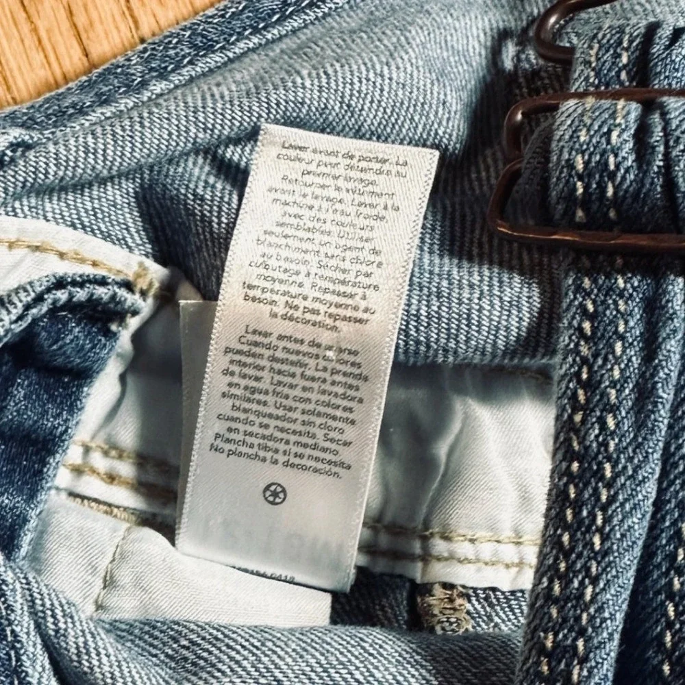 OshKosh Bgosh Girls Denim Overalls Blue Heart Pocket 12-18M